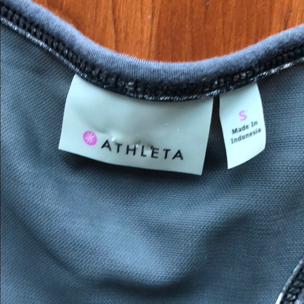 Athleta blue/grey/white tank. Size small. - Picture 3 of 7